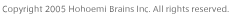 Copyright 2005 Hohoemi Brains Inc. All rights reserved.